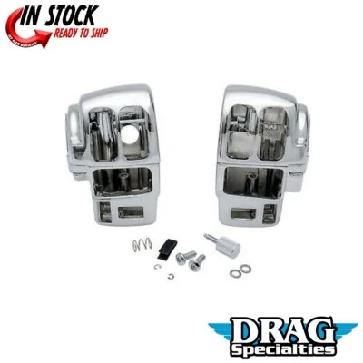 Carcasa de interruptor cromada Drag Specialties para 96-07 con radio y crucero 0616-0143 Foto 1 de 3