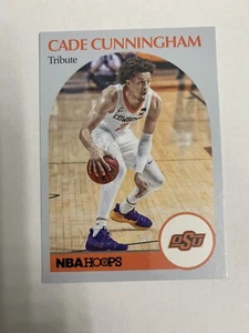 Cade Cunningham 2021 Panini Chronicles Hoops Tribute Black Parallel RC #51 - Picture 1 of 2