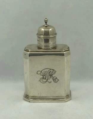 Antiguo carrito de té victoriano de plata esterlina estilo reina Ana Londres 1895 Foto 1 de 4