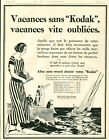 Publicité ancienne Kodak souvenirs de vacances magazine 1925