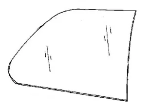 Fits BMW 525 1992-1995 4 Door Station Wagon Passenger Right Side Quarter Glass - Picture 1 of 1