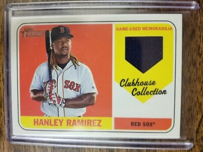 HANLEY RAMIREZ 2018 TOPPS HERITAGE CLUBHOUSE COLLECTION RELIC CCR-HR - Image 1 of 2