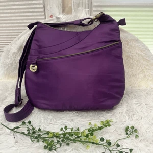 Travelon Purple Lightweight Crossbody Travel Bag Anti-Theft Roomy Multipockets - Picture 1 of 11