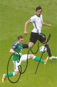 NORTHERN IRELAND & SUNDERLAND: CORRY EVANS SIGNED 6x4 ACTION PHOTO+COA - Picture 1 of 1