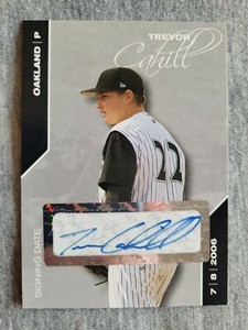 2008 Just Minors Signing Date 2006 Silver Edition Trevor Cahill #10 Auto /10