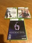 Xbox 360 Pre Owned Game Lot- Residen Evil 6, Bioshock Infinite, See Pics