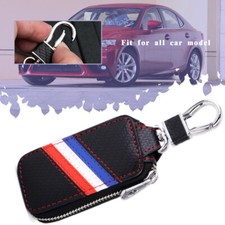 New Universal High-grade Leather Car Remote Key Chain Holder Zipper Case And Bag
