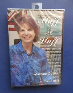 FLUFF & STUFF MACHINE QUILTING WITH PAULA REID SEALED NEW DVD DIY How-To Crafts - Imagen 1 de 5