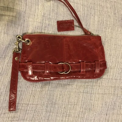 Cartera Muñequera Latico Cuero ROJO EE. UU. 10 Pulgadas Cuero Foto 1 de 4