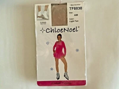 MONDOR AND CHLOENOEL Girls Skating Footed Tights Medium ChloeNoel Mondor