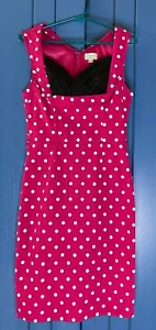 Abito Lindy Bop rosso a pois bustier tubino piccolo medio rockabilly pinup ragazza - Foto 1 di 6