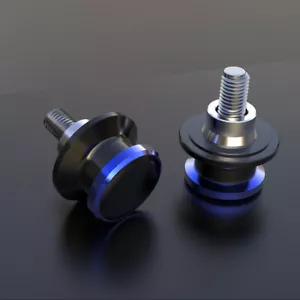 Motorcycle Accessories Swingarm Sliders FOR ALL MODLE 6MM Blue New ALL MODLE 6MM - Picture 1 of 10