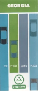 1963 Cities Service Road Map: Georgia NOS - Picture 1 of 1