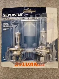 Sylvania 9003 H4 SilverStar Hi Performance Halogen Headlight Set 2 Bulbs - Picture 1 of 2