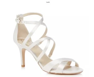 Debut - elfenbeinfarbene "Delia" Knöchelriemen-Sandalen - Größe 7 - Bild 1 von 8