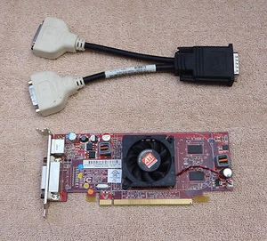 HP ATI Radeon HD 4550 512MB Video Card DMS-59 Low Profile w/ Cable 584217-001 - Picture 1 of 3