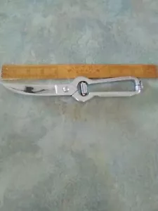 Vintage Verchromt Poultry Shears 10" anz stah - Picture 1 of 9