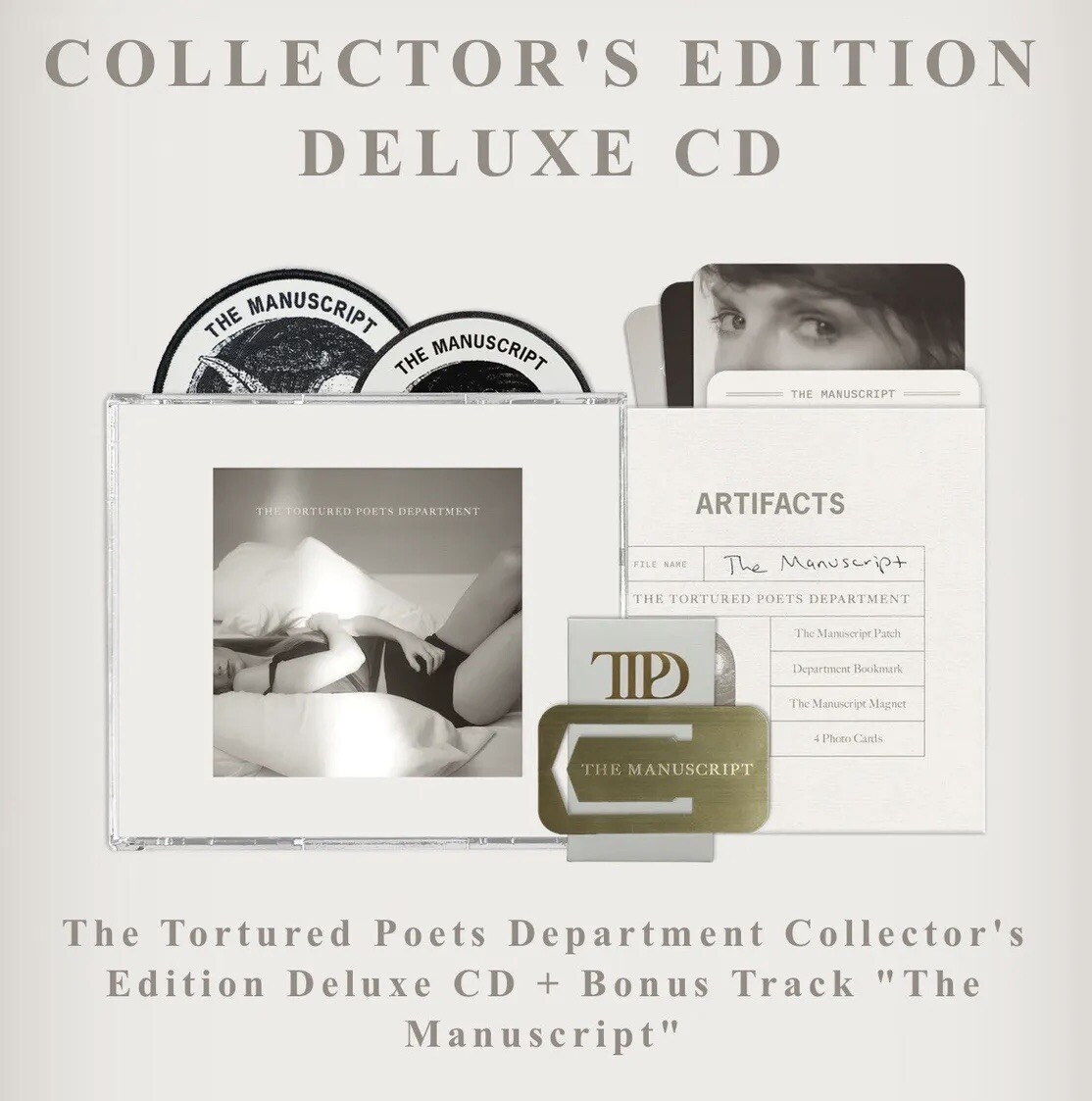 TAYLOR SWIFT Tortured Poets Department CD Deluxe Collectors