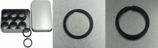 Shapenty 1 Inch/25mm Diameter Metal Flat Split Key Chains Black,40pcs/Box