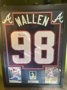 MAGLIA TOM GLAVINE FIRMATA BLU MORGAN WALLEN 98 BRAVES BECKETT COA 1/1 RARA - Foto 1 di 4