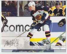 2006-07 UD BAP PORTRAITS BOBBY HOLIK AUTO 8x10 SIGNATURE Be A Player Thrashers