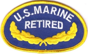 US MARINE NICHT MEHR PRODUZIERT bestickte Aufnäher 2,5"x4" zum Aufbügeln - Bild 1 von 1