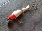 Vintage JOINTED SPOT TAIL MINNOW by Wood Manufacturing of Arkansas c. 1947 3 1/4