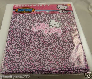 Hello Kitty Sanrio Tela Elástica Libro Cubierta Rosa Oscuro Blanco Claro - Imagen 1 de 3