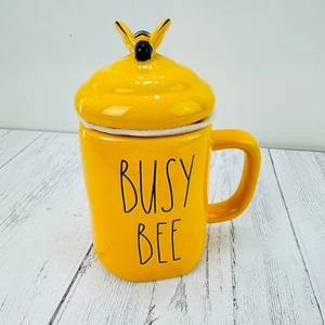 Rae Dunn Artisan Collection By Magenta Busy Bee Becher mit Hummeldeckel UNBENUTZT - Bild 1 von 7