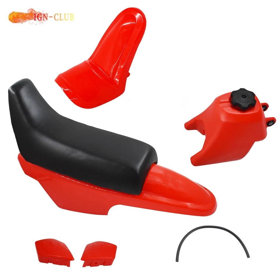 Para Yamaha PW50 PY50 Guardabarros Plástico Asiento Tanque Gas Azul Rojo Negro Rosa Blanco Foto 1 de 1