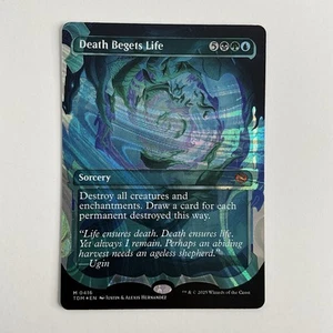 MTG Death Begets Life (0416) *HALO GHOSTFIRE FOIL* Tarkir TDM NM/MT Ships Today - Picture 1 of 2