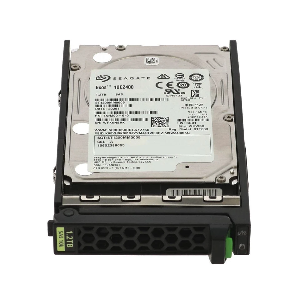 NEW Fujitsu 1.2TB 10K 2.5" SAS 12G 512E HotPlug Hard Drive HDD S26361-F5730-L112 - Image 1 of 1