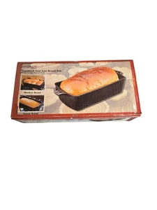 Neu im Karton Camp Chef Kochgeschirr gewürzt Gusseisen Brotpfanne - Bild 1 von 5