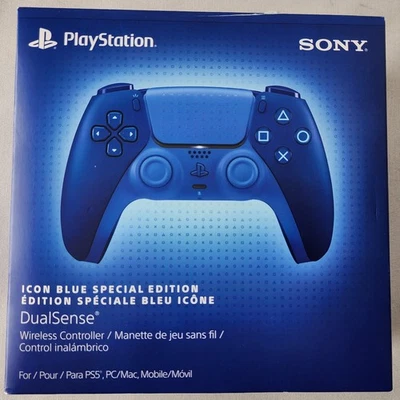 Sony PS5 Icon Blue Special Edition DualSense Controller - Brand New - Image 1 of 4