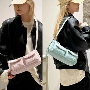Mujeres Nylon Hombro Mensajero Bolso Cartera Bandolera Cartera Dama Informal Bolso de Mano - Imagen 1 de 17