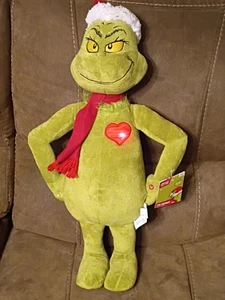Dr Seuss The Grinch Christmas Holiday Greeter With Light Beating Heart 24” - Picture 1 of 4