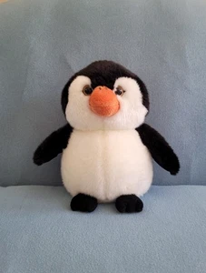 Baby Penguin Plush 9" Black White Stuffed Animal #AP-HBPEN Adventure Planet - Picture 1 of 12