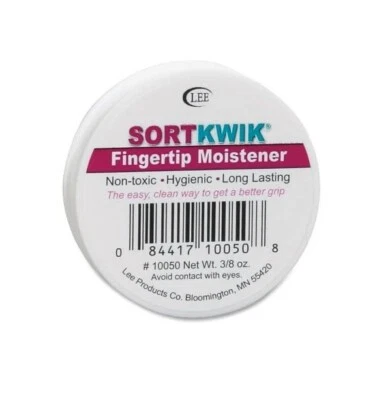 LEE PRODUCTS COMPANY Sortkwik Fingertip Moisteners, 3/8 Ounce, Pink, Deters licking Fingers, Hygienic