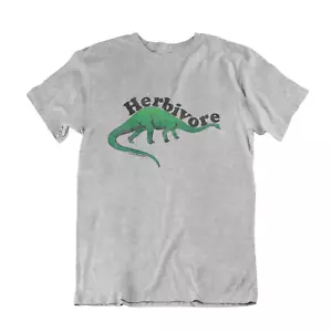 Camiseta orgánica herbívora verde dinosaurio para hombre vegetariana vegana cumpleaños vegana - Imagen 1 de 3