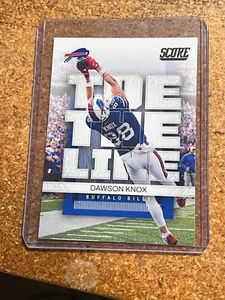 2022 Panini Score Football Toe the Line # TL-DK Dawson Knox - Picture 1 of 4