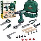 Kids Tool Kit Toy Carry Backpack Bag Construction Play Set Box Electronic Drill