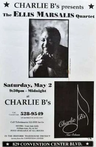 Póster de concierto de Ellis Marsalis Nueva Orleans 1986 - Imagen 1 de 2