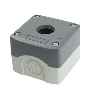 Gray Plastic 22mm Dia Hole Push Button Switch Control Station Box - Picture 1 of 2