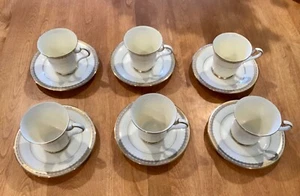 UNA TAZA Y PLATILLO MARFIL FINO MIKASA SHERATON LAN03 TOTAL DE SEIS DISPONIBLES - Imagen 1 de 8