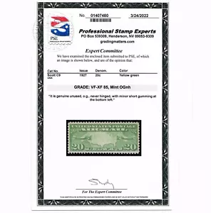 EXCELLENT GENUINE SCOTT #C9 MINT PRISTINE OG NH PSE CERT GRADED VF-XF 85 - Picture 1 of 3