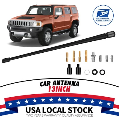 13" Black Antenna Radio AM/FM Mast KIT FITS 2007-2019 Chevrolet Silverado 1500 - Изображение 1 из 4