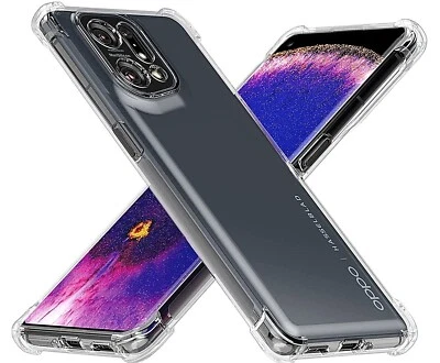 EF.GLOBE-TRADING Coque Etui Housse TPU Transparent pour Oppo Find X5 / Find X5 Pro / Find X5 Lite