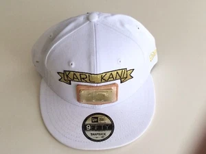 Karl Kani New Era Gold Plate Snapback Embroidered White Hat - Picture 1 of 8