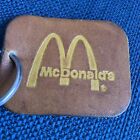 Vintage McDonalds Leather Key Chain Ring Fast Food