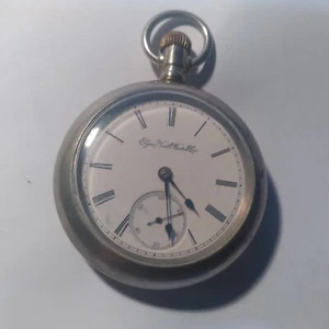 1904 ELGIN 18S 15J GRADE 218 MODEL 5 MENS POCKET WATCH - RUNS WELL b14#100 - Picture 1 of 8